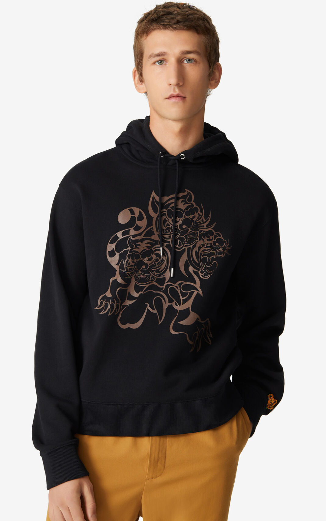 Kenzo Black Kansai Yamamoto Edition Three Tigers Hoodie Kenzo